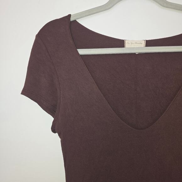 Vintage Y2K 00s See You Monday Large Brown Stretch Bodycon Dress - Picture 4 of 9